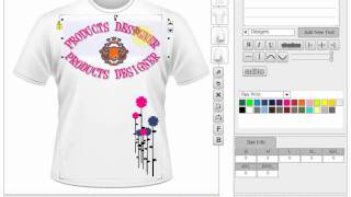 Online Custom T Shirt Design Software Scripts and Application Tool by ProductsDesigner.com screenshot 2