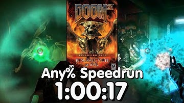 Doom 3: Resurrection of Evil Any% Speed Run in 1:00:17