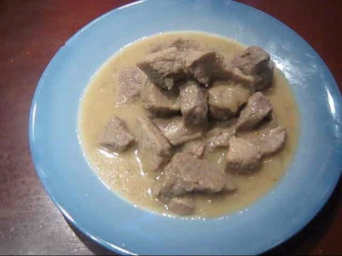 Видео рецепт Гуляш из свинины со сливками