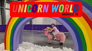 A Magical Day at Unicorn World. A traveling pop-up in Nashville, TN