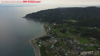 千葉県鋸南町　保田海岸空撮