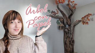 DIY ARBOLREALISTA 🌳hecho con PAPEL para decorar una habitación infantil | Shanti Irene