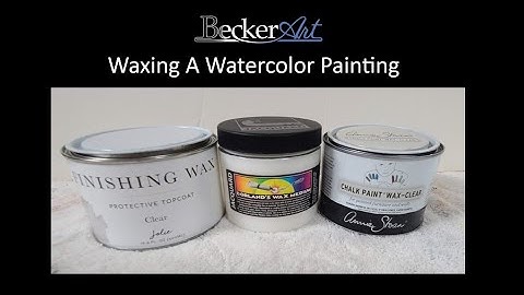BeckerArt Cold Wax a Watercolor to protect it so you don