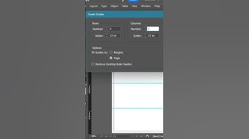 How to create a grids in Indesign #shorts