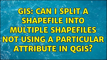 GIS: Can I split a shapefile into multiple shapefiles not using a particular attribute in QGIS?