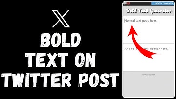 How to Bold Text in Twitter Post 2024