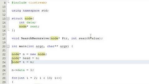 How to Search a Linked List Using Recursion in C++ Part 2