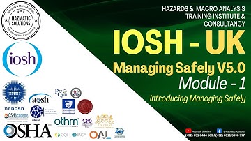 IOSH Managing Safely V5.0 - Module 1 - Introducing Managing Safely