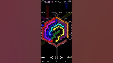 How To Solve Flow Free Hexes Premium 13x13 Mania Level 89 Board Walk Through Solution Walkthrough