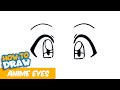 How to draw anime eyes  easy drawings