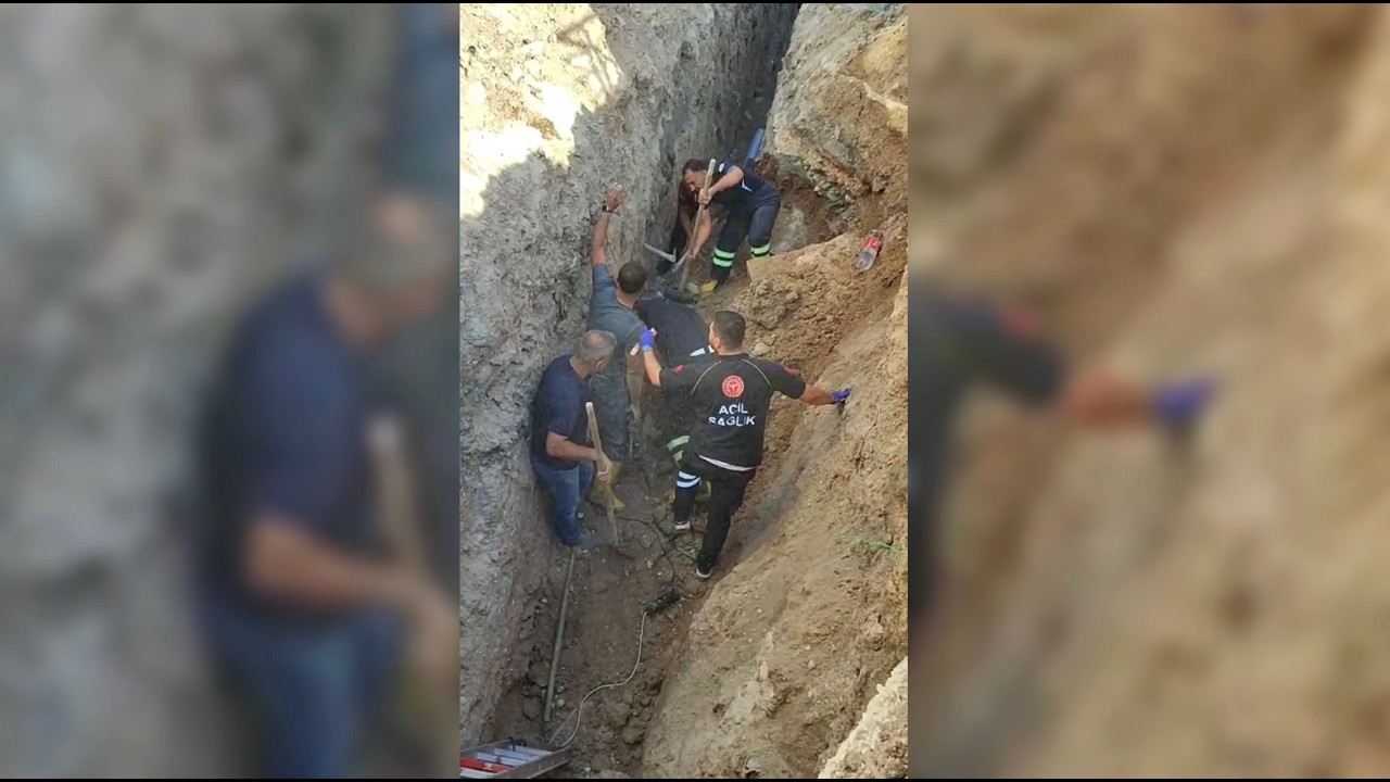 Göçük altında kalan işçi kurtarıldı