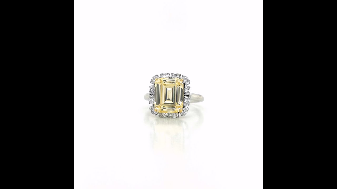 Lafonn Jewelry Emerald-Cut Halo Engagement Ring R0359CAT09