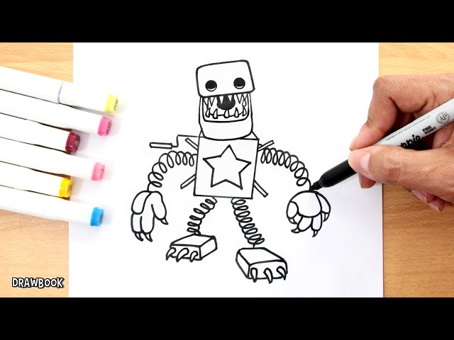 Como DESENHAR o ROBOT BOXY BOO - Como DIBUJAR a ROBOT BOXY BOO