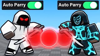 autoparry vs autoparry in roblox blade ball..