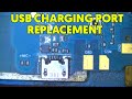 Usb charging port replacement  charging jack change  android 4g pcb