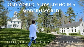 Slow living old world moments to find peace and simplicity in today's hectic modern world
