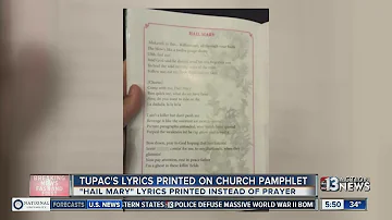 Tupac's 'Hail Mary' printed for Catholic service