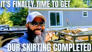 Hands Down The Most Amazing "Mobile Home Skirting" You've Ever Seen | Mobile Home 2 Cabin Conversion