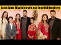Babar ali with his wife and children attended wedding event