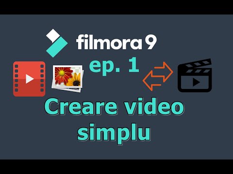 Crearea unui video simplu | Filmora ep. 1 (Tutorial in limba romana)