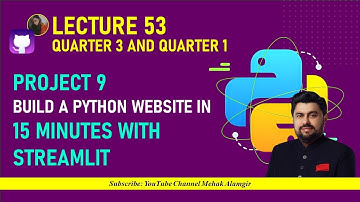 build a python website in 15 minutes with streamlit