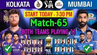 IPL 2026 Match-64 | Mumbai vs Kolkata Match Playing 11 | KKR vs MI Playing 11 2026 | MI vs KKR 2026