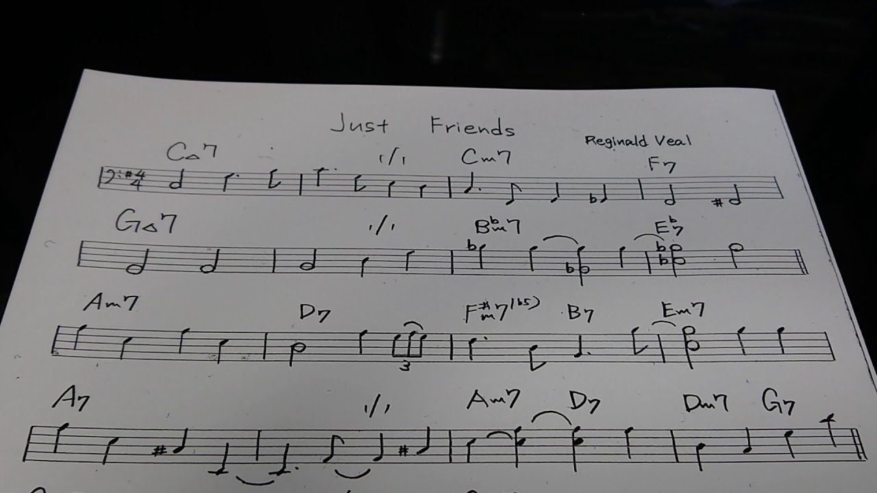 Reginald Veal Just Friends Bass Line Transcription Youtube