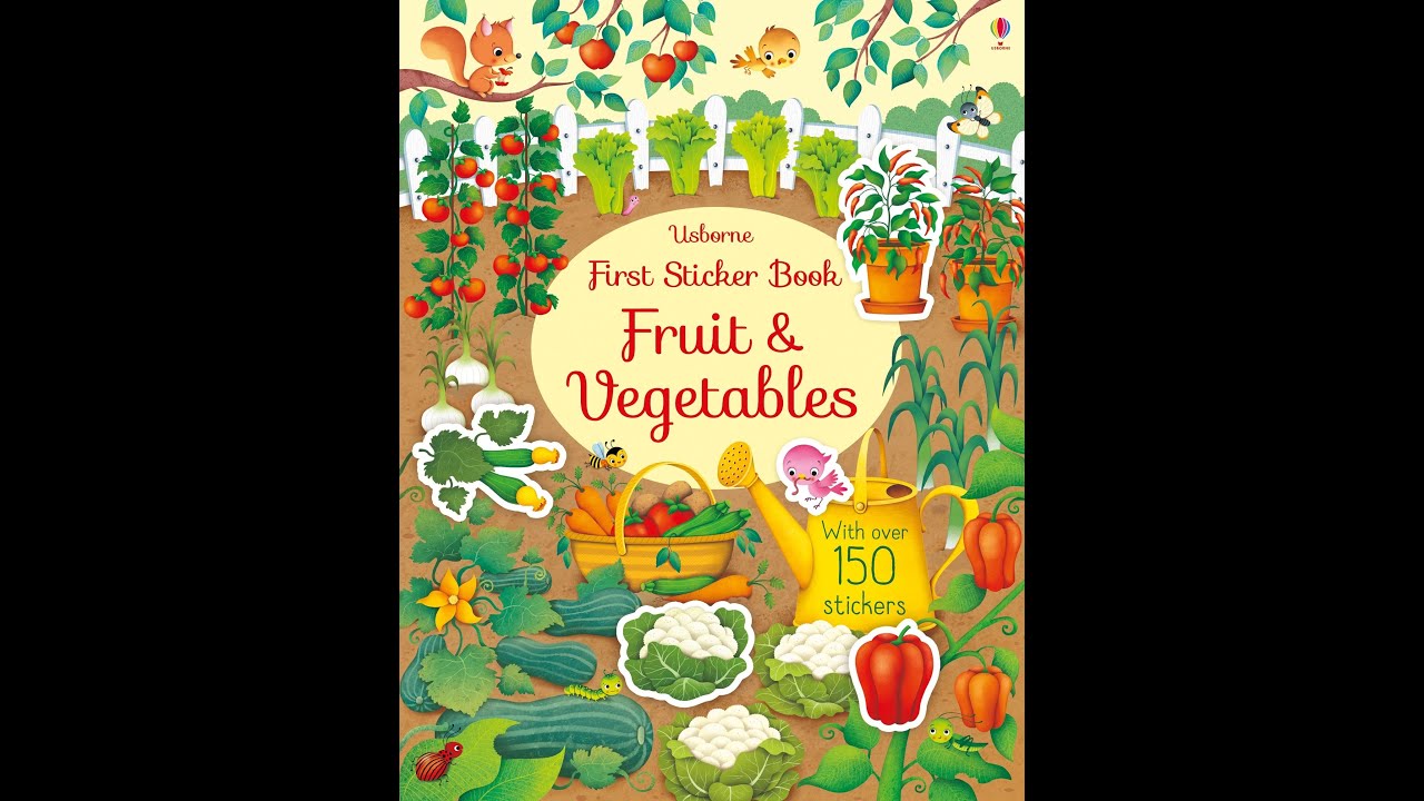 First Sticker Book Fruit & Vegetables Usborne