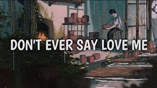 Don't Ever Say Love Me - Colde Ft. RM (BTS) (Korean/Romaji/English Lyric Video)