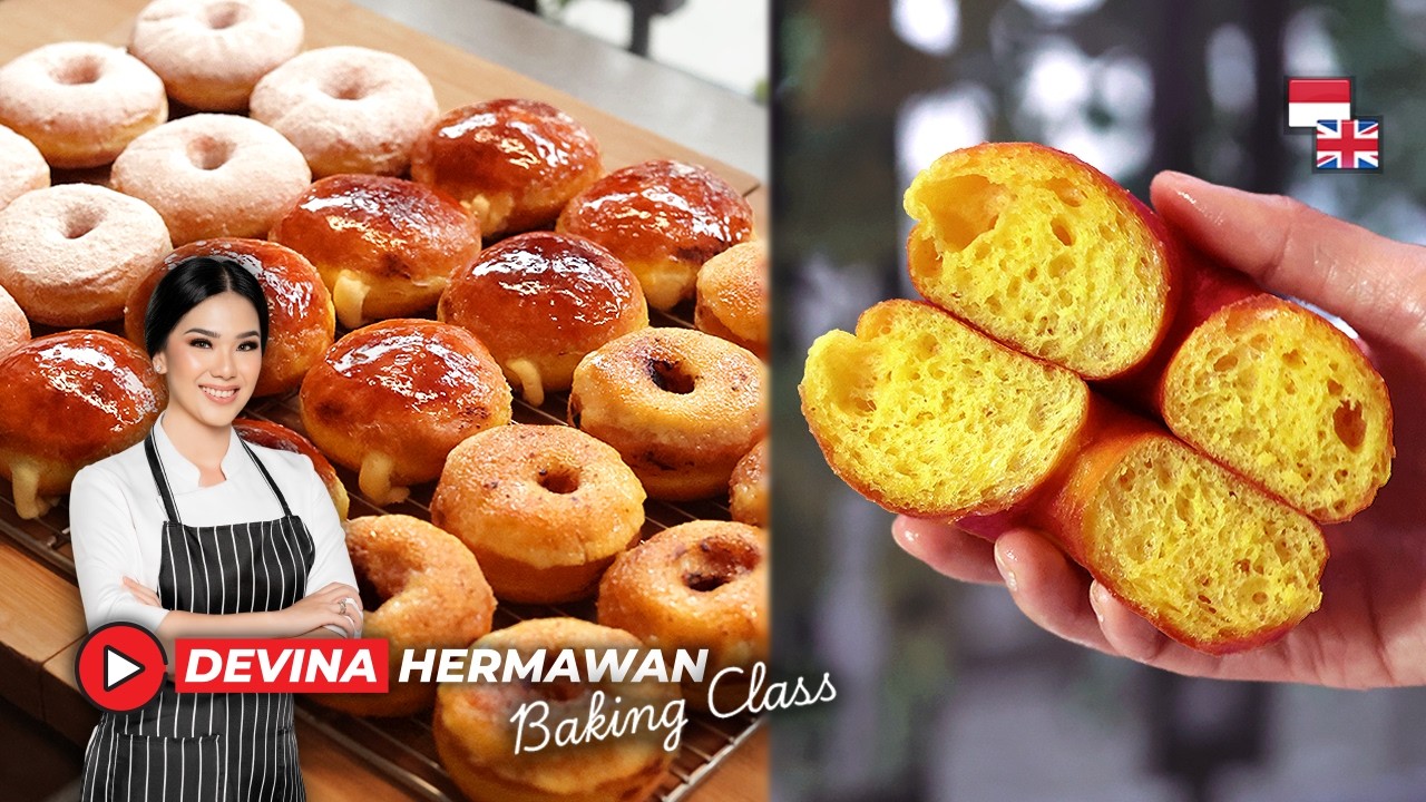 Berpori, Lembut & Kenyal! Resep DONAT LABU | Devina Hermawan’s Baking Class
