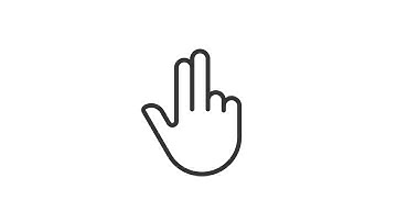 Animated multi touch linear icon