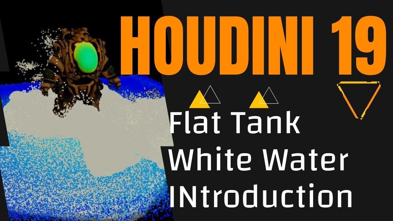Houdini 19 Flip Fluid, Flat Tank and White water introduction - YouTube