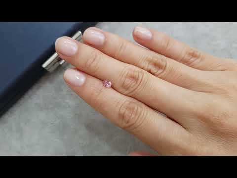 Pamir pink spinel in pear cut 0.33 ct Video  № 3