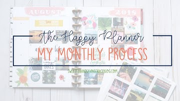 The Happy Planner: My Monthly Memory Keeping Process