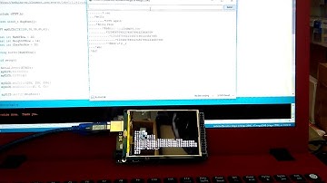 Arduino Mega read string from Serial, display on 3.2 inch 480 x 320 TFT LCD Shield