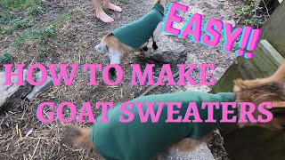 Easy Homemade Goat Sweaters No Sew