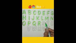 😊 ए बी सी डी अल्फाबेट हिंदी | Nursery Rhymes For kids tutorial | #kidslearning |#shortfeed