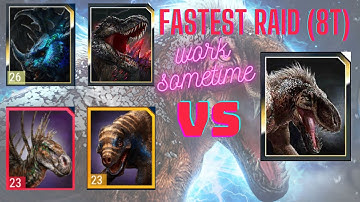 8 TURNS DEFEATED GORGOTREBAX with Entelochops APEX  RAID BOSS (Jurassic World Alive)