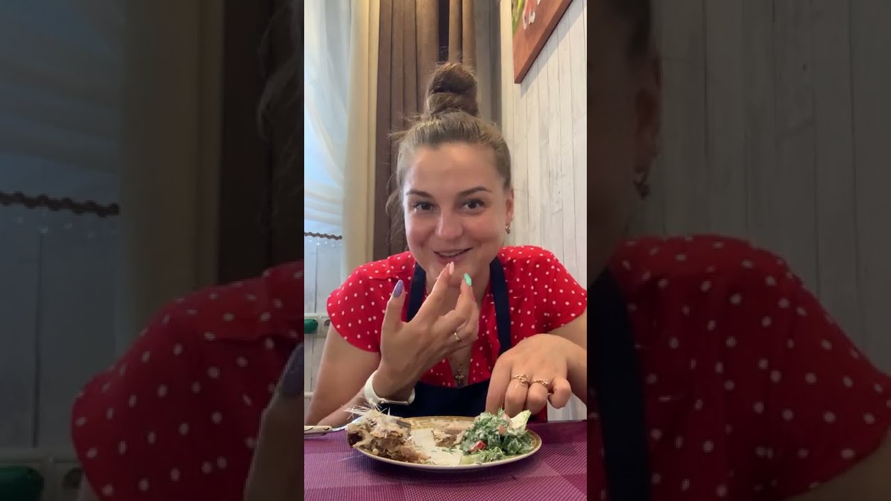 Мукбанг жареная рыба