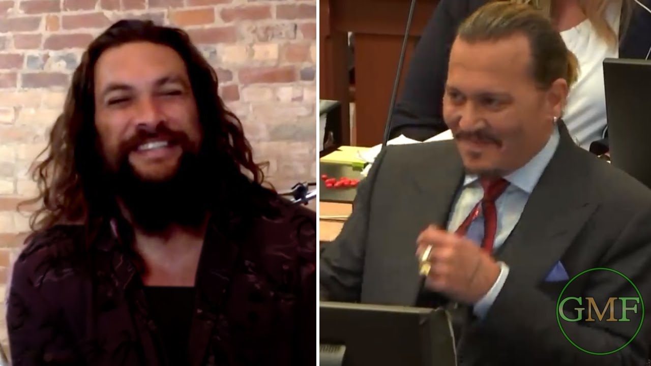 Jason Momoa testemunhando no julgamento de Johnny Depp #johnnydepptria