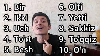 Uzbek numbers / Learning Uzbek / Özbekçe öğrenmek / Turkic numbers / Özbek dili / Uzbek language