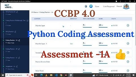 Python coding Assignment -1A|  NXT Wave | #nxtwave #ccbpacademy #coding #ccbpintensive #python #ccbp