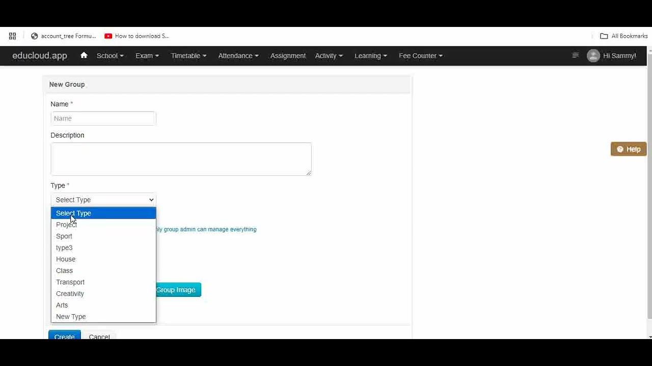 Create a New Group Type | EduCloud - YouTube