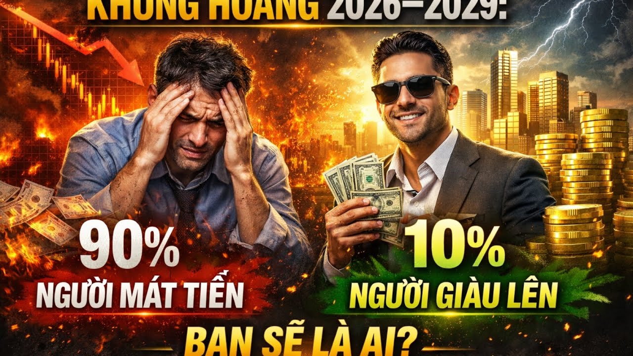 Khủng Hoảng 2026–2029: 90% Người Mất Tiền, 10% Người Giàu Lên – Bạn Sẽ Là Ai?