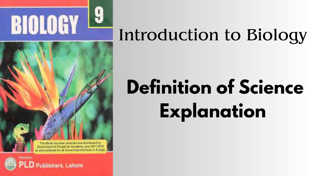 Introduction to Biology | Definition of Science Explanation  - Lecture Capture by Hafiz Ubaid | #2