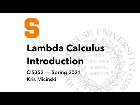 L16: Lambda Calculus