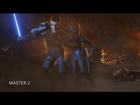 [Kanan &amp; Sabine vs Fenn Rau &amp; Mandalorian] Star Wars Rebels Season 2 Episode 13 [HD]