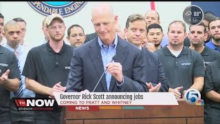 Governor rick scott announcing jobs ...