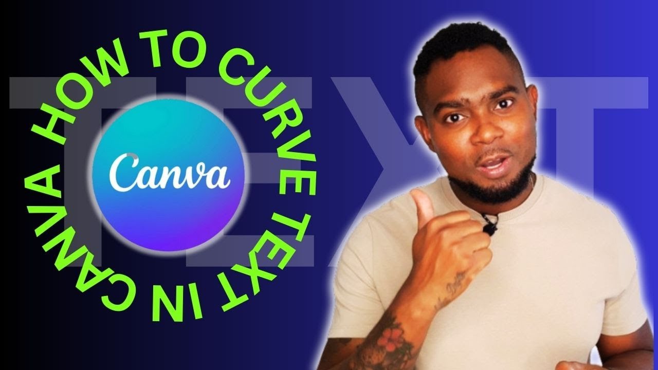 How To Curve Text In Canva | Canva Tips | How to Use Canva - YouTube