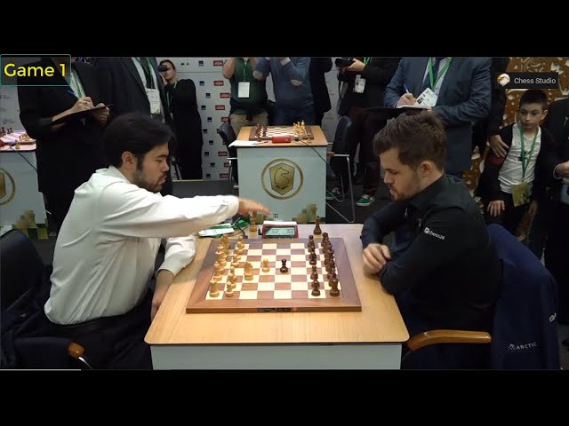 The title game, Magnus Carlsen vs Hikaru Nakamura